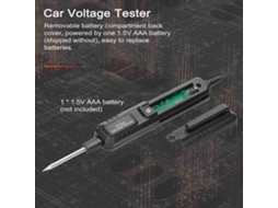 Detector De Voltaje Para Carro Lcd 0.8-100v Con Pantalla Digital Y Luz De Fondo Verde