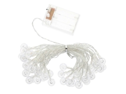 Luz De Fio Com 40 Leds Branco Quente, Material Plástico, Ideal Para Decoração De Festa, Quarto E Jardim Amarelo