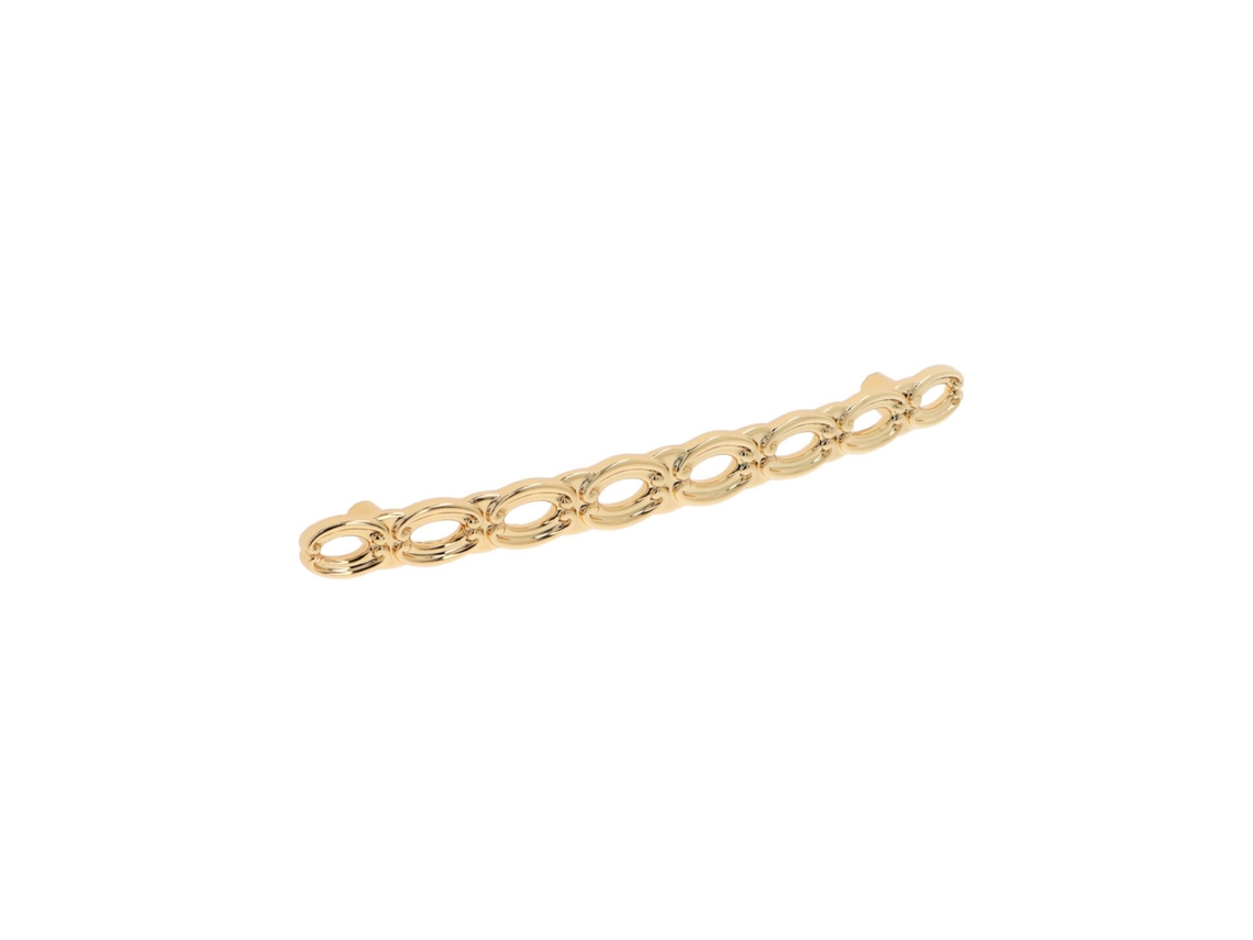 Puxador para Mobiliário em Zamac Distância Entre Eixos de 160 Mm Banhado a Ouro Conjunto de 25mm HARDWAREXCHANGE