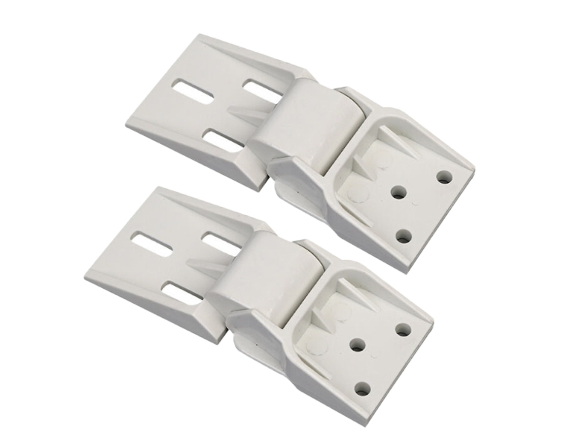 Two Universal Horizontal Freezer Hinges, Folding Balance Support Hardware, Suitable For Horizontal Freezers.
