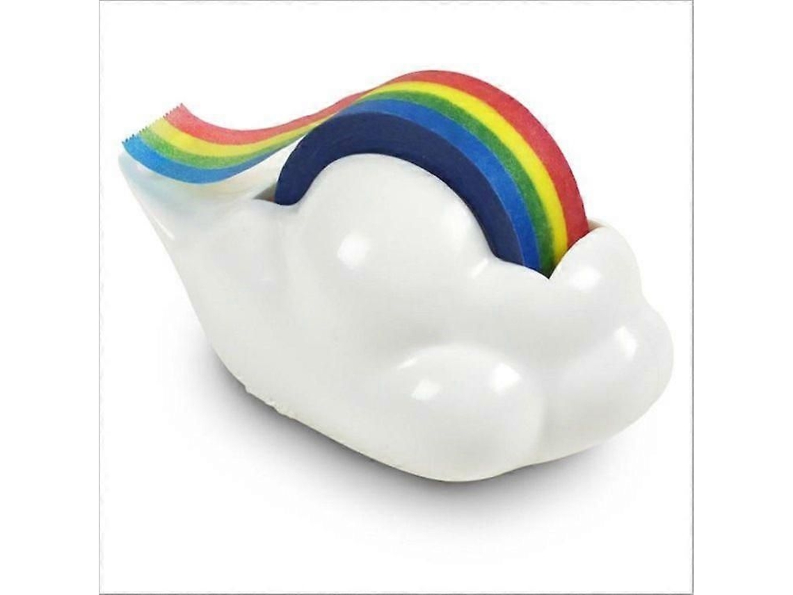Dispensador De Fita Adesiva Decorativa Kawaii Arco-íris Para Mesa, Ideal Artesanato, Cartões E Planejamento.