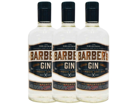 Gin BARBER'S GIN Barber's Gin (0.7 L - 3 unidades)