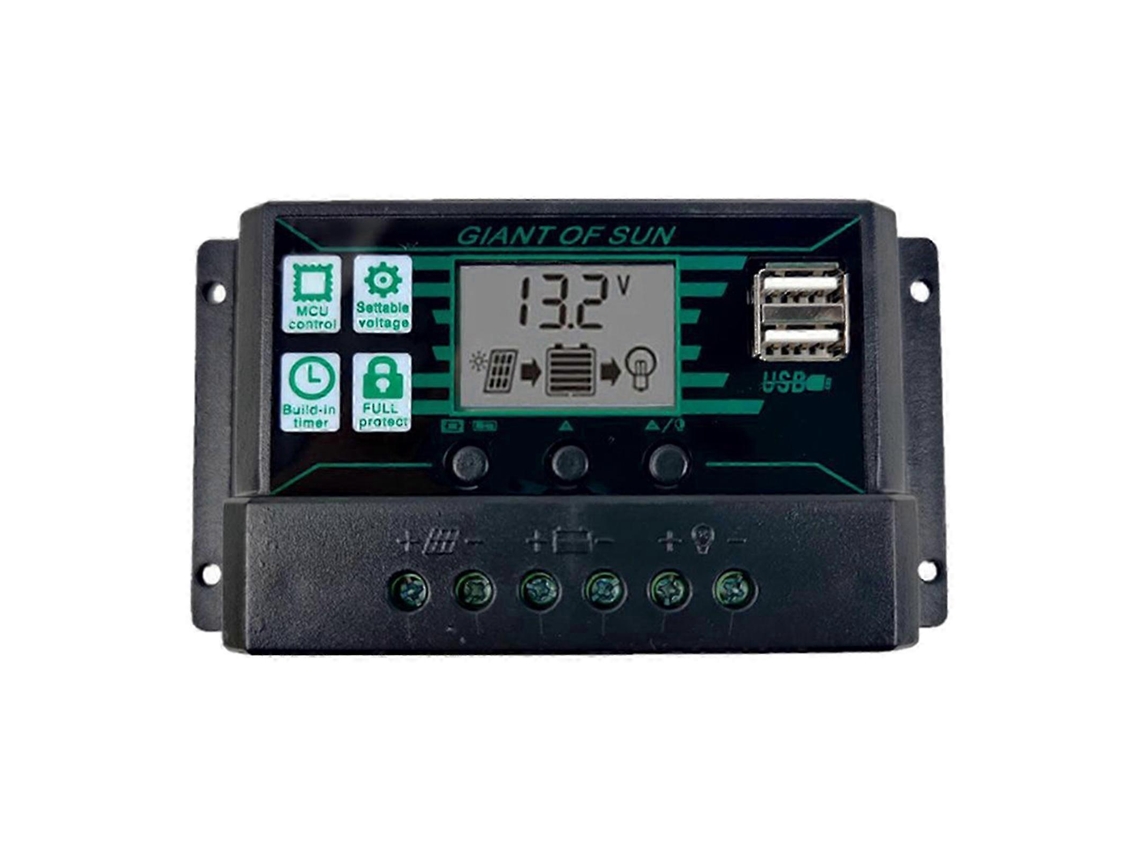 Controlador De Carga Solar Mppt/pwm 20 60a Com Visor Lcd Para Painel Solar E Regulador De Bateria. Olysi Shop