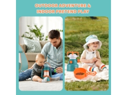 Primerox kit de Brinquedos de Acampamento para Crianças 19pcs com Barraca Indoor Outdoor Brincadeiras Pretend Play