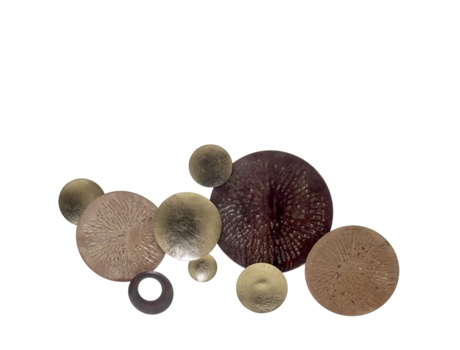 Decoração de parede metálica 47cm Imporcelos