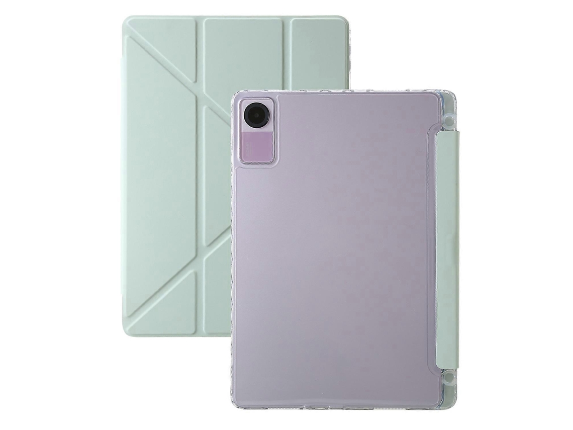 Capa para tablet de couro sintético transparente e acrílico Webake