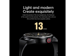 Smartwatch 2 Em 1 Com Fone De Ouvido Bluetooth À Prova D'água