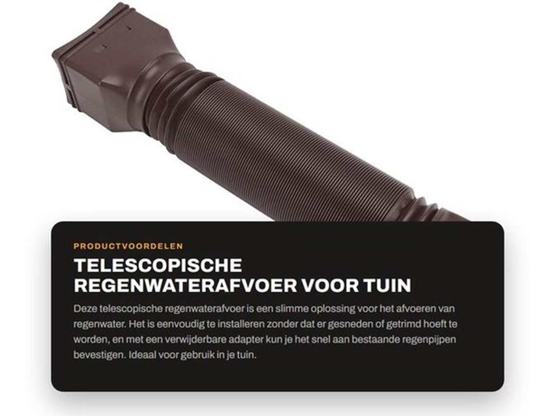 Sistema De Drenagem De Água De Chuva Telescópico Para Jardim Com Instalação Fácil