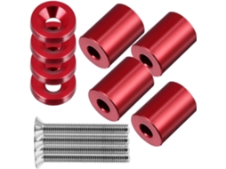 Kit Espaçador Para Capô De Motor Em Liga De Alumínio De 6 Mm Para Acessórios Automotivos