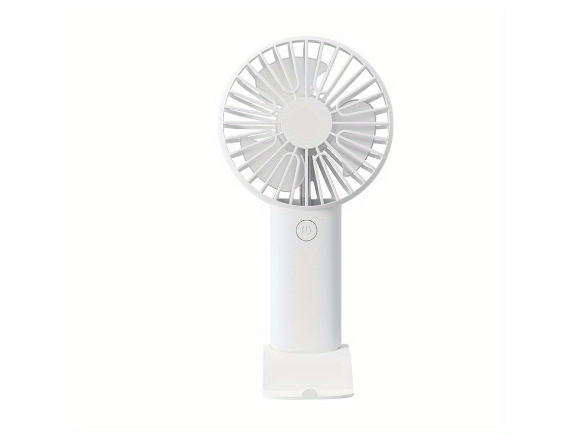 Mini Ventilador Leve Carregado por Usb com Suporte Ideal para Telemóvel de Mesa Compacto, Uso Simples, Material Resistente STELASPLEN