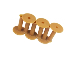Pacote com 6 Tees de Golfe Inquebráveis Slowmoose de 75mm para Tapete de Prática