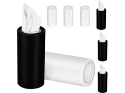 Conjunto De 8 Dispensadores Cilíndricos Papel Para Carro,feitos Natural,porta-toalhas...
