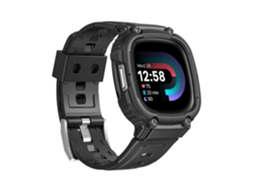 Bracelete de Smartwatch para Fitbit Versa 4/3 / Sense 2 / Sense 1 TPU integrada com armadura (preta)