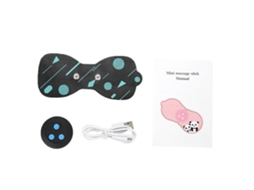 Mini Massageador Cervical Multifuncional Recarregvel Com Pulso Para Ombros, Pescoo E Costas, Preto.-tuotuo