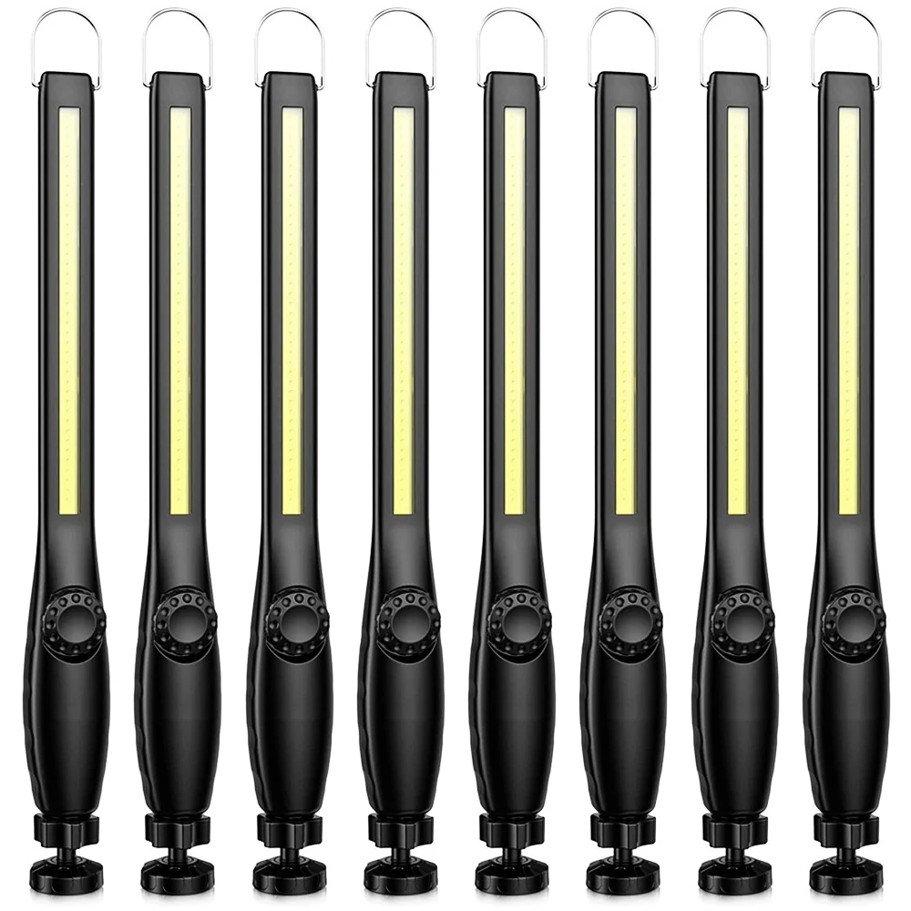 Lanterna de Trabalho Led Cob Magnética Recarregável Via Usb, Lanterna Portátil MDUG (8 Unidades)