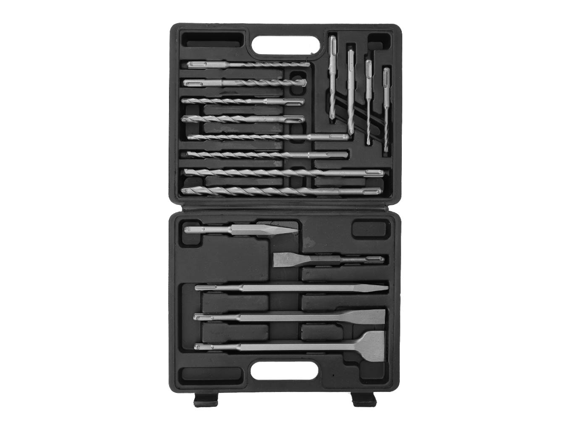 Conjunto De Brocas E Pontas Sds Plus Laxiscreed 17 Peças Para Perfuração Em Betão