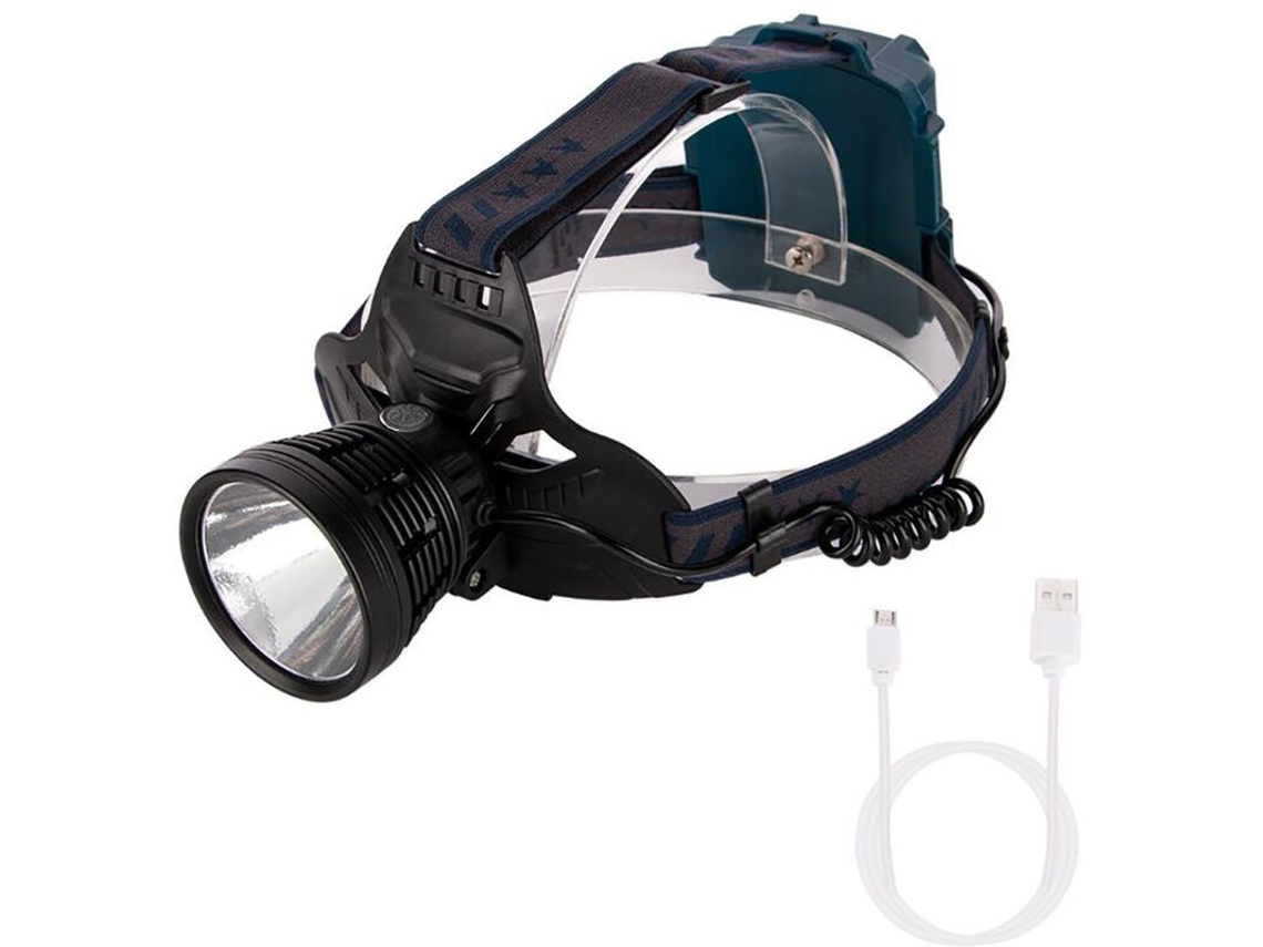 Lanterna de Pesca Recarregável Xhp50+xpe Led para Camping, Utiliza 3 Baterias 18650 BRILVIBERA