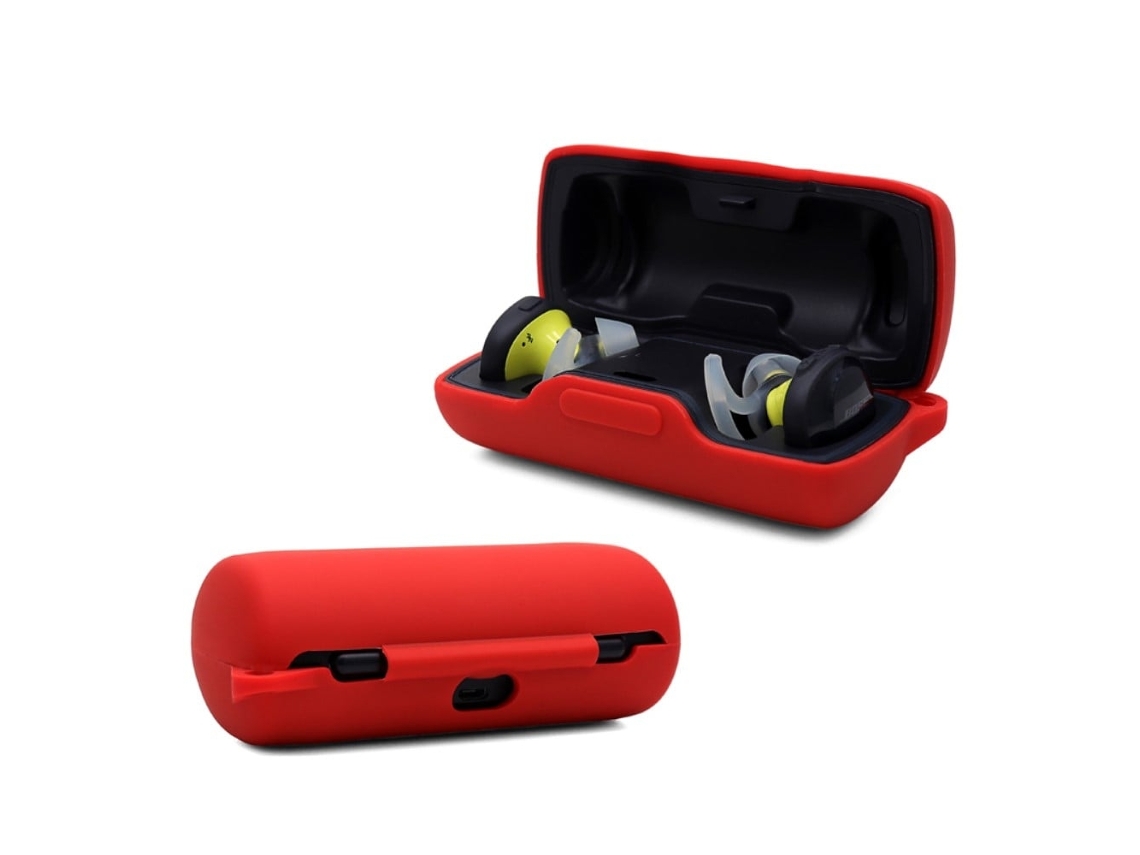 Capa De Silicone Bose Soundsport Free Com Fivela Vermelha Brilvibera