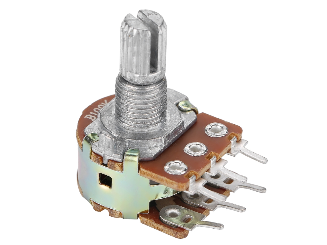 Laxiscreed Potenciômetro Rotativo Ajustável De Resistência Variável Para Controlo Linear