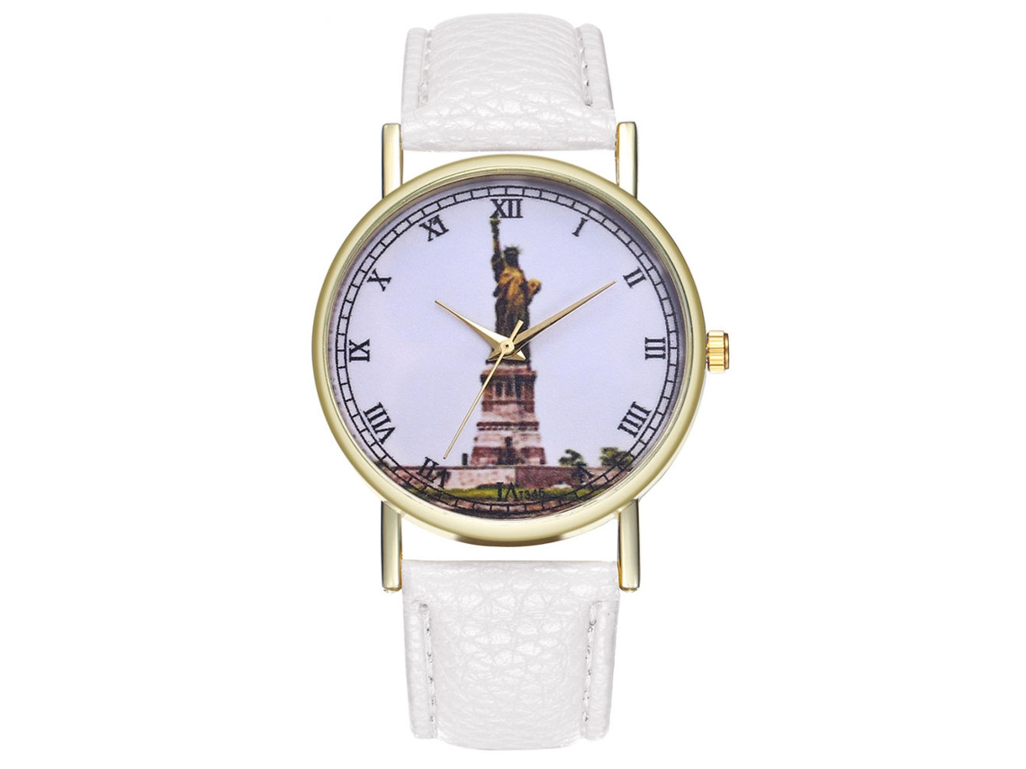 Reloj De Pulsera Zhoulianfa Analógico De Quartzo De Aleación Clásico Blanco Unisex