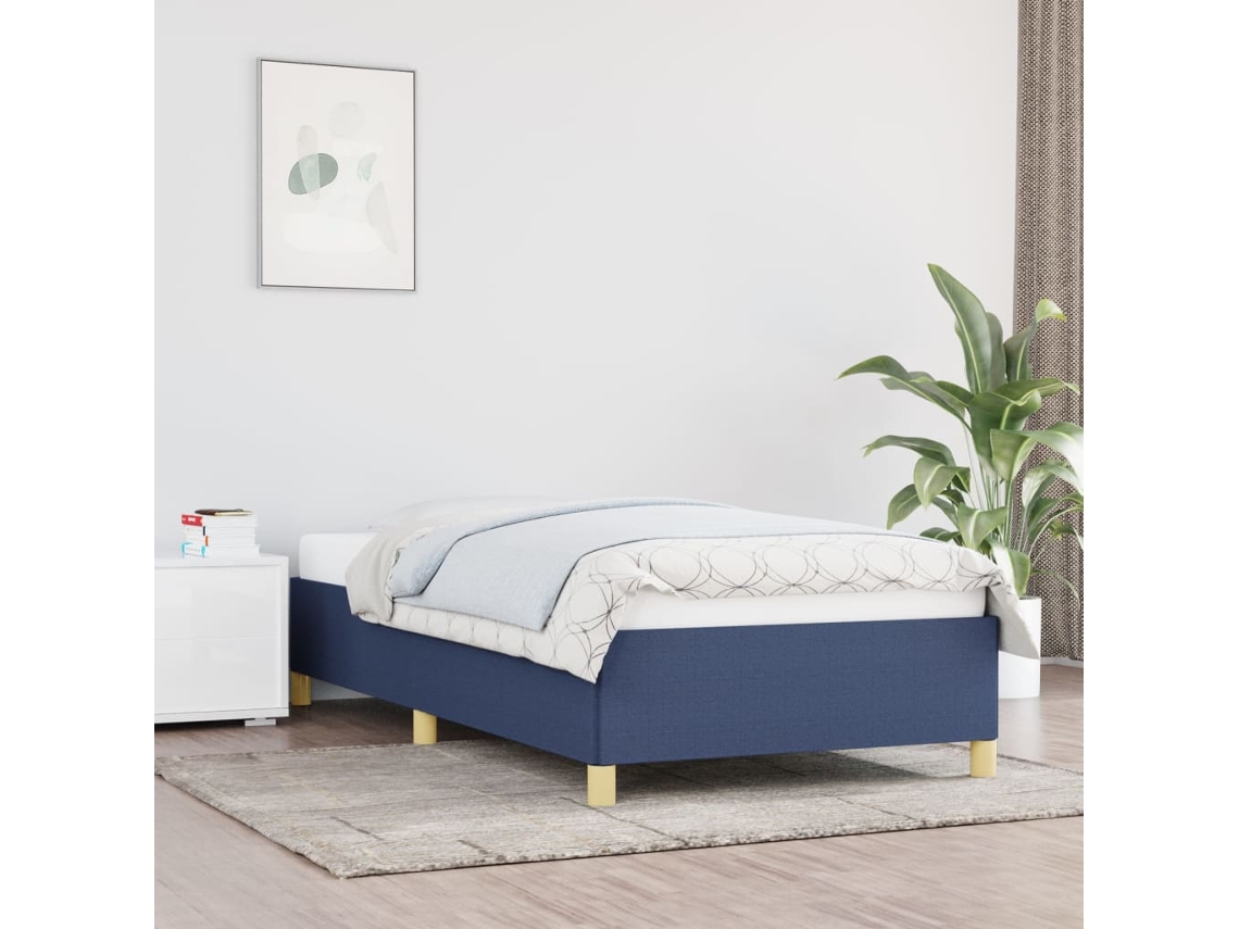 Vidaxl Estrutura De Cama Sem Colchão 80x200 Cm Azul