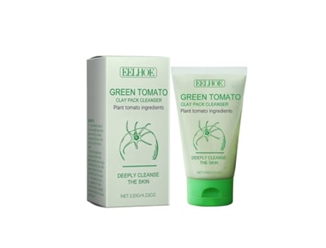Máscara De Argila De Tomate Verde, Limpador De Máscara De Argila De Tomate Verde, Limpador Facial De Máscara De Argila De Tomate Verde Coreano, Limpad