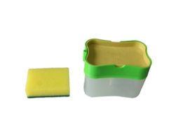 Dispensador de Sabão de Pressão com prateleira S/MARCA, para cozinha, verde