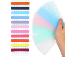 Quadro de distribuição Washi, 40 peças, bordas arredondadas e superfície fosca, plástico leve para anotações e lembretes.