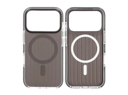 Capa Magsafe Ondulada Para Iphone 17 Pro - Preta
