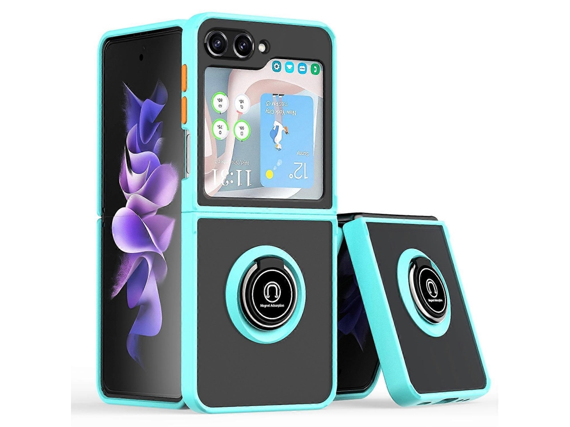 Capa De Tpu Pc Q Shadow Série 1 Com Anel Para Samsung Galaxy Z Flip6