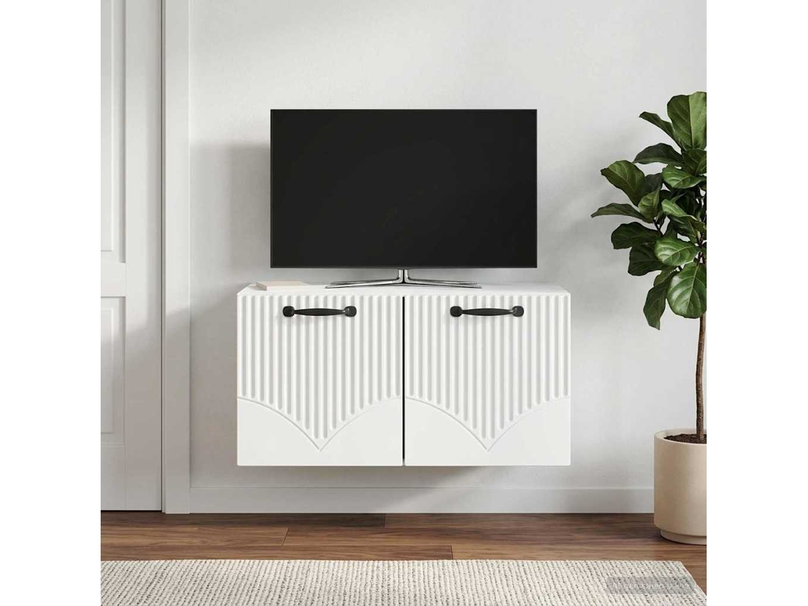 Vidaxl Gabinete De Tv De Parede Branco 59,5 X 31 X 30 Cm