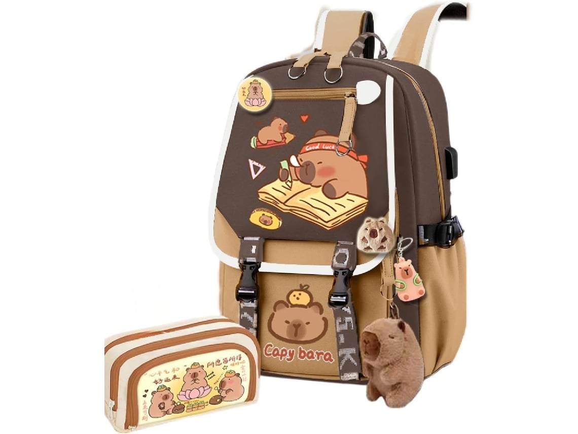 Conjunto De Mochila Escolar Infantil, Com Estojo Elysve