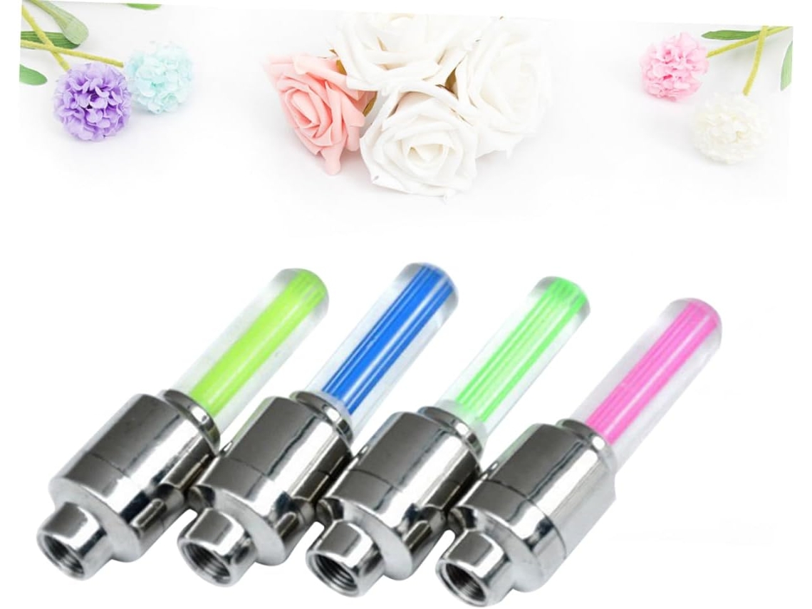 Conjunto De 8 Luzes De Led Fluorescentes Para Bicicleta, Acessórios Luminescentes Para Rodas, Inclui Gokoco