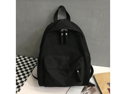 Mochila Feminina De Lona Anti-furto Mochila Escolar Para Adolescentes Estudantes Mulher Negro