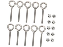 Conjunto De Ganchos Inoomp Aço Inoxidável Reforçado Para Pendurar, Res