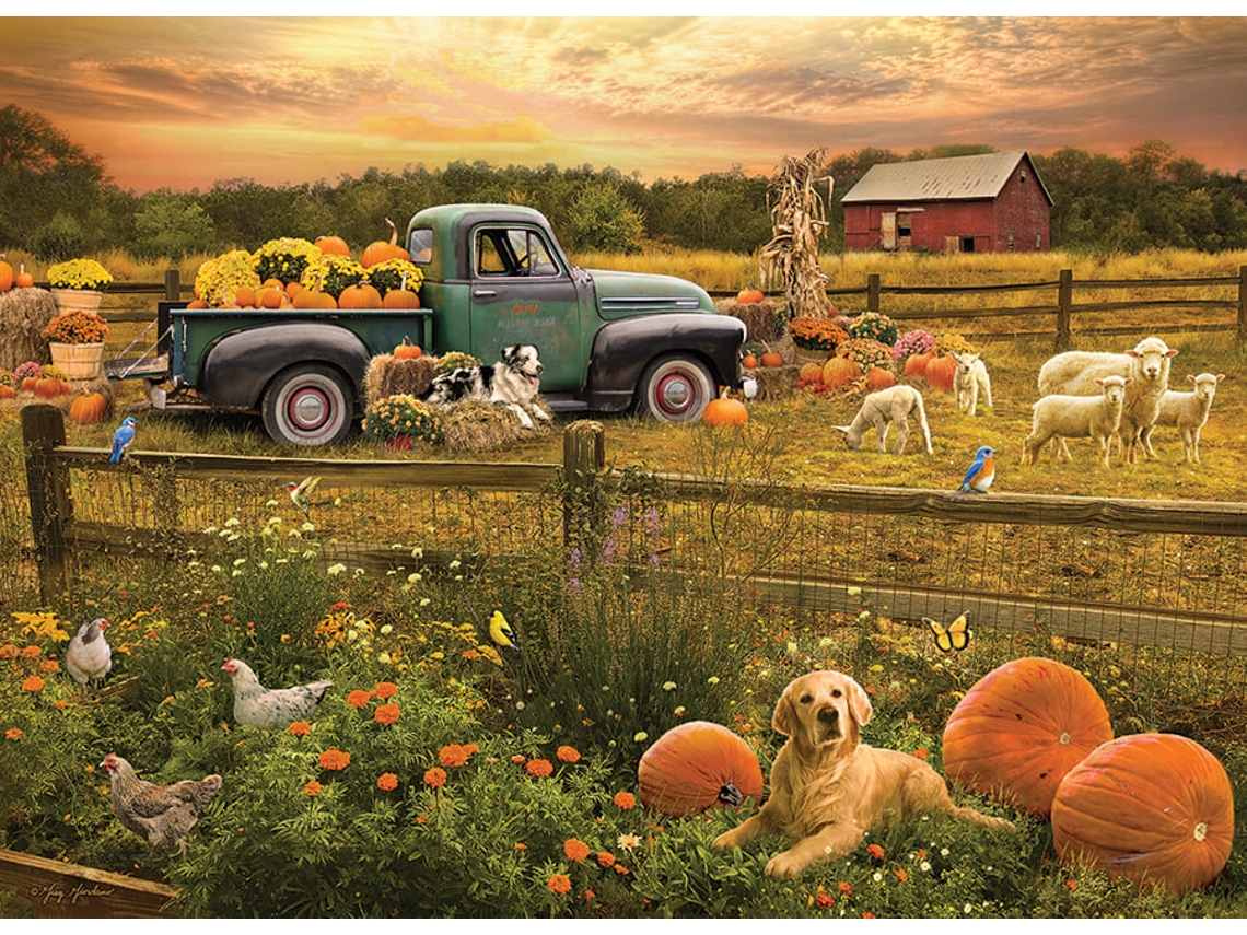 Quebra Cabeça Cobble Hill Harvest Time 1000 Peças Para Uma Diversão Incrível
