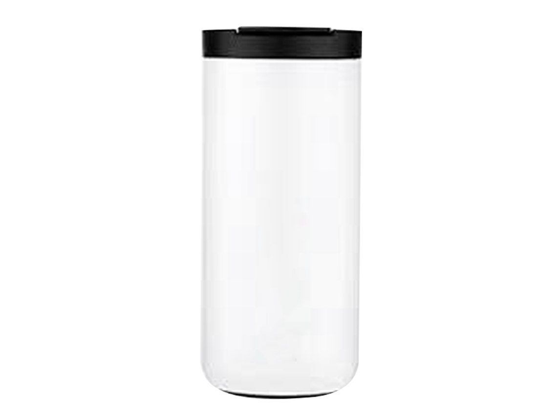 Caneca de Café S/MARCA de aço inoxidável 400ml isolada com canudo para viagem camping carro branco