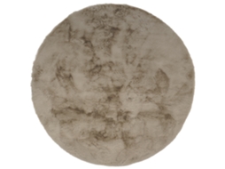 Consilio Concept Tapete De Pele Sintética Cloud Super Soft 120x120 Cm Taupe Claro