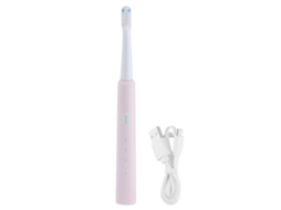Escova de dentes elétrica Baok SN301 Sound Waves para adultos, à prova d'água, com cabeça macia e clareadora, USB DC5V, rosa.