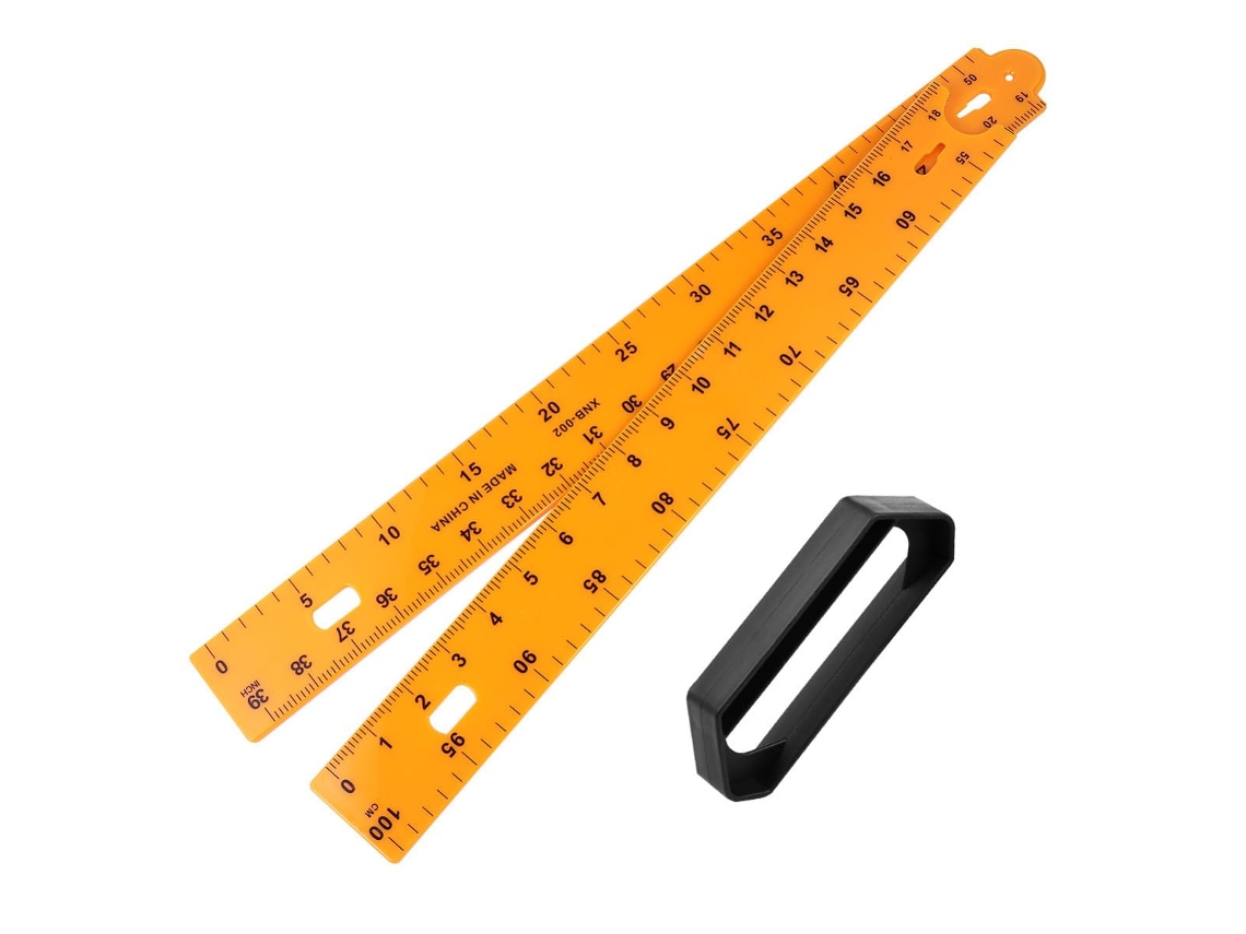Régua Didática De Matemática Em Plástico Orfofe, Régua Seccional Com Alça, Instrumento De Medição Para Desenho E