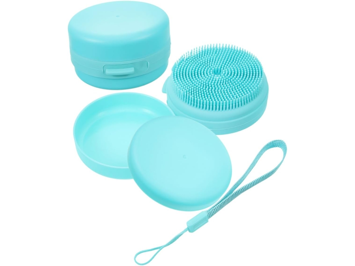 Conjunto De 2 Escovas Silicone Para Couro Cabeludo Bebês, Massagem Suave, Para Limpeza Durante O Banho, Ideais Para