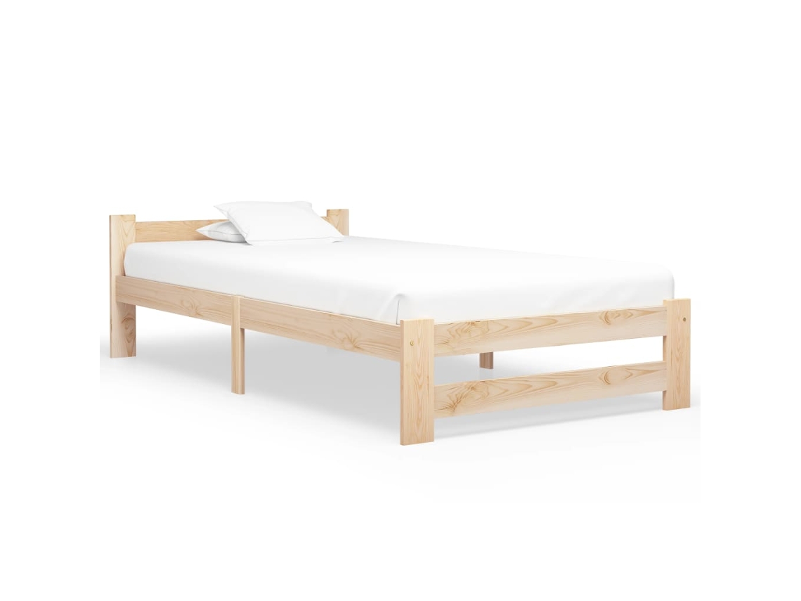 Vidaxl Estrutura De Cama 90x200 Cm Pinho Maciço