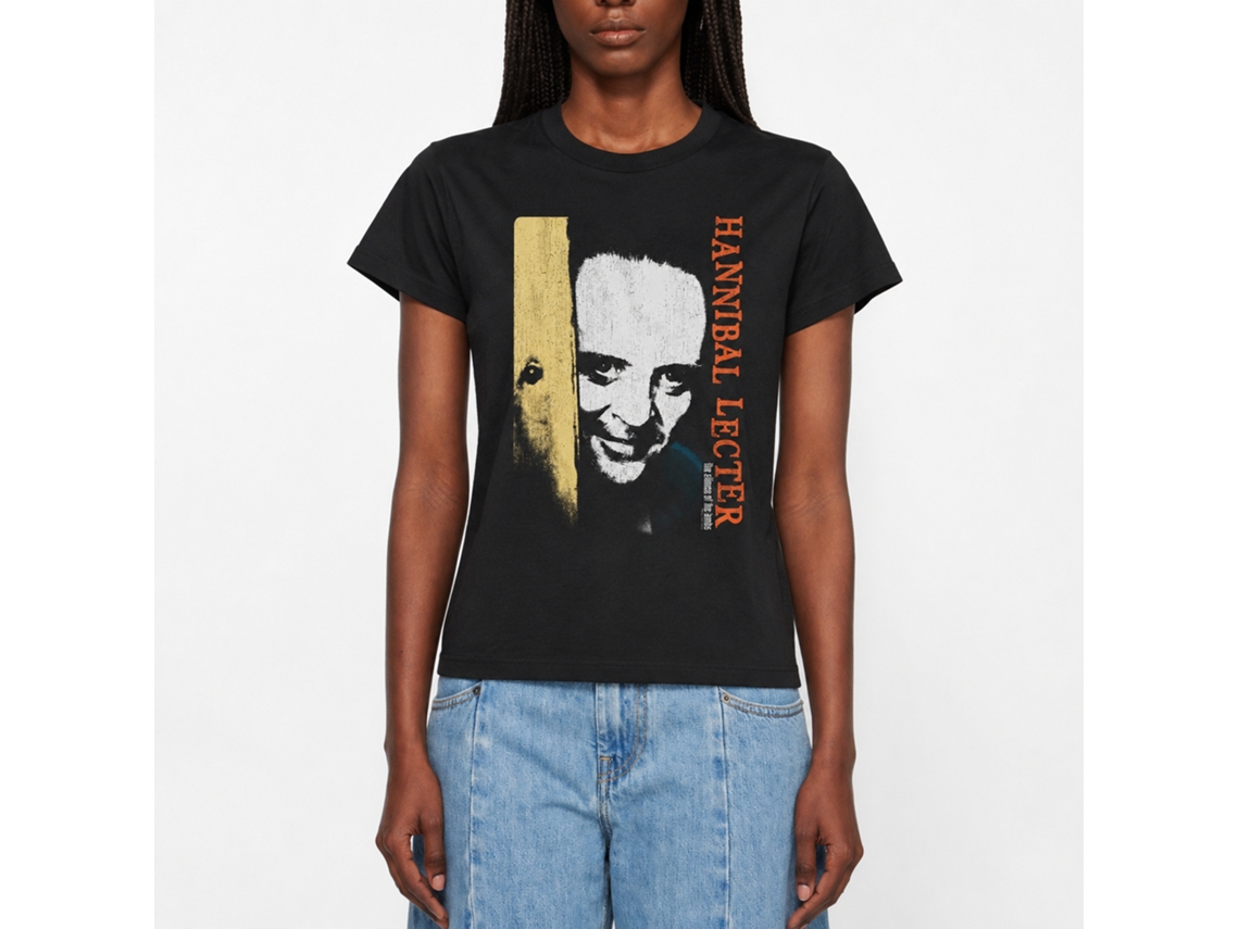 Rockinstone Silence Of The Lambs Movie Sol-stark Lecter Black Adult T-shirt Size:l