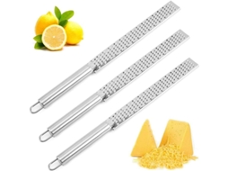 2026 rallador de Mano Largo, 3 Piezas Ralladores Manuales Acero Inoxidable Zester de Limón