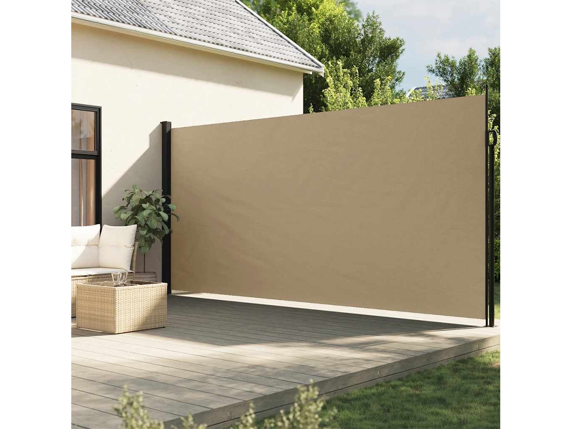 Vidaxl Toldo Lateral Retrátil 220x300 Cm Bege
