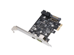 Placa De Expansão Pci-e Para Usb3.1 Type-c Com Carregamento Rápido E Adaptador Frontal De 19 Pinos
