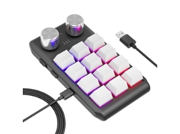 Teclado Gamer Sem Fio Com Uma Mão 12 Teclas Com Macro Personalizado E Switch Vermelho Hot-swappable