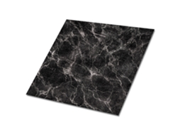 Azulejo vinílico autocolante Espelharte (9 pcs 30x30 cm - Preto, Mármore escuro)