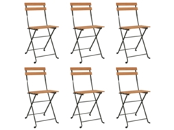 Folding Chair, Folding Chairs Vidaxl Marrom Madeira De Acácia (n/a)