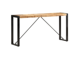 Vidaxl Mesa Consola 150x35x76 Cm Madeira De Mangueira Maciça